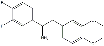 1-(3,4-difluorophenyl)-2-(3,4-dimethoxyphenyl)ethan-1-amine 구조식 이미지