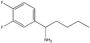 1-(3,4-difluorophenyl)pentan-1-amine Structure