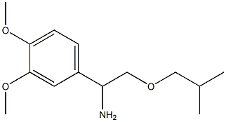 1-(3,4-dimethoxyphenyl)-2-(2-methylpropoxy)ethan-1-amine 구조식 이미지