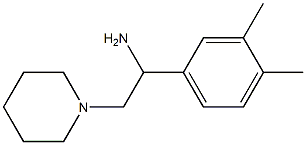 1-(3,4-dimethylphenyl)-2-(piperidin-1-yl)ethan-1-amine Structure