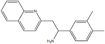 1-(3,4-dimethylphenyl)-2-(quinolin-2-yl)ethan-1-amine 구조식 이미지