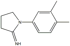 1-(3,4-dimethylphenyl)pyrrolidin-2-imine 구조식 이미지