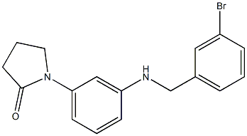 1-(3-{[(3-bromophenyl)methyl]amino}phenyl)pyrrolidin-2-one Structure