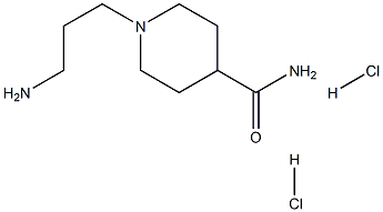 1-(3-aminopropyl)piperidine-4-carboxamide dihydrochloride Structure