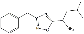 1-(3-benzyl-1,2,4-oxadiazol-5-yl)-3-methylbutan-1-amine 구조식 이미지