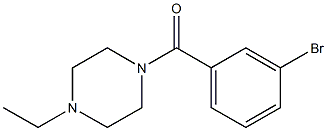 1-(3-bromobenzoyl)-4-ethylpiperazine Structure