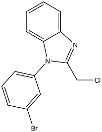 1-(3-bromophenyl)-2-(chloromethyl)-1H-1,3-benzodiazole Structure