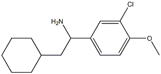 1-(3-chloro-4-methoxyphenyl)-2-cyclohexylethan-1-amine Structure