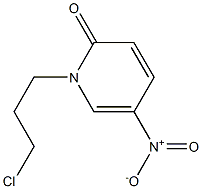 1-(3-chloropropyl)-5-nitro-1,2-dihydropyridin-2-one 구조식 이미지