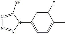 1-(3-fluoro-4-methylphenyl)-1H-1,2,3,4-tetrazole-5-thiol 구조식 이미지