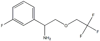 1-(3-fluorophenyl)-2-(2,2,2-trifluoroethoxy)ethan-1-amine 구조식 이미지