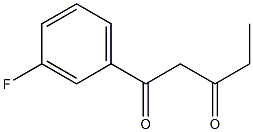 1-(3-fluorophenyl)pentane-1,3-dione 구조식 이미지