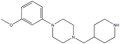 1-(3-methoxyphenyl)-4-(piperidin-4-ylmethyl)piperazine Structure