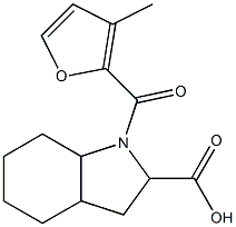 1-(3-methyl-2-furoyl)octahydro-1H-indole-2-carboxylic acid Structure