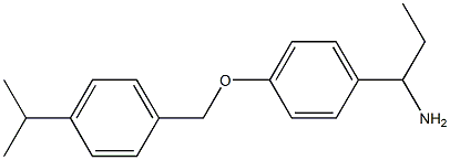 1-(4-{[4-(propan-2-yl)phenyl]methoxy}phenyl)propan-1-amine Structure