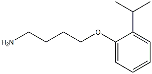 1-(4-aminobutoxy)-2-(propan-2-yl)benzene 구조식 이미지