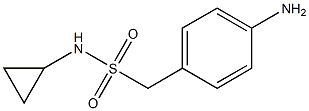 1-(4-aminophenyl)-N-cyclopropylmethanesulfonamide Structure