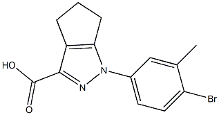 1-(4-bromo-3-methylphenyl)-1,4,5,6-tetrahydrocyclopenta[c]pyrazole-3-carboxylic acid Structure