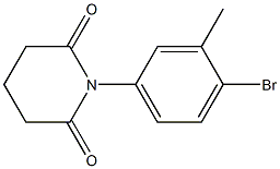 1-(4-bromo-3-methylphenyl)piperidine-2,6-dione 구조식 이미지