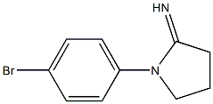 1-(4-bromophenyl)pyrrolidin-2-imine Structure