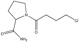 1-(4-chlorobutanoyl)pyrrolidine-2-carboxamide Structure