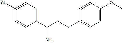 1-(4-chlorophenyl)-3-(4-methoxyphenyl)propan-1-amine Structure