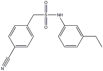 1-(4-cyanophenyl)-N-(3-ethylphenyl)methanesulfonamide 구조식 이미지