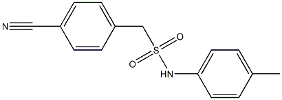 1-(4-cyanophenyl)-N-(4-methylphenyl)methanesulfonamide Structure