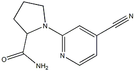 1-(4-cyanopyridin-2-yl)pyrrolidine-2-carboxamide 구조식 이미지