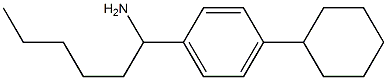 1-(4-cyclohexylphenyl)hexan-1-amine Structure