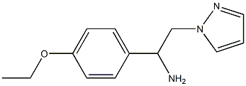 1-(4-ethoxyphenyl)-2-(1H-pyrazol-1-yl)ethanamine Structure