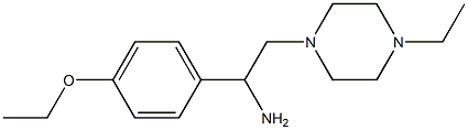 1-(4-ethoxyphenyl)-2-(4-ethylpiperazin-1-yl)ethanamine 구조식 이미지