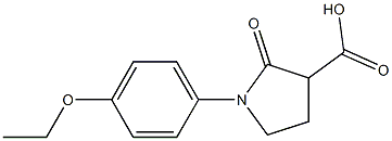 1-(4-ethoxyphenyl)-2-oxopyrrolidine-3-carboxylic acid Structure