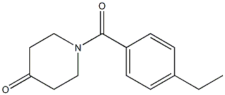 1-(4-ethylbenzoyl)piperidin-4-one 구조식 이미지