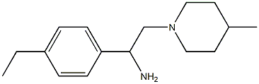 1-(4-ethylphenyl)-2-(4-methylpiperidin-1-yl)ethan-1-amine Structure
