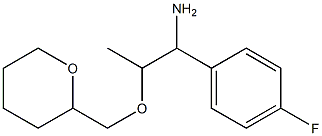 1-(4-fluorophenyl)-2-(oxan-2-ylmethoxy)propan-1-amine 구조식 이미지