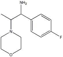 1-(4-fluorophenyl)-2-morpholin-4-ylpropan-1-amine Structure
