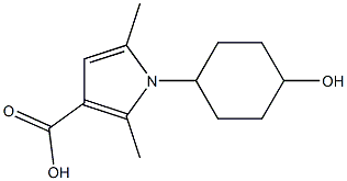 1-(4-hydroxycyclohexyl)-2,5-dimethyl-1H-pyrrole-3-carboxylic acid Structure
