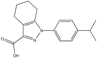 1-(4-isopropylphenyl)-4,5,6,7-tetrahydro-1H-indazole-3-carboxylic acid Structure