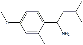 1-(4-methoxy-2-methylphenyl)-3-methylbutan-1-amine Structure