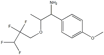 1-(4-methoxyphenyl)-2-(2,2,3,3-tetrafluoropropoxy)propan-1-amine 구조식 이미지