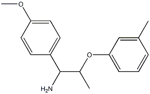 1-(4-methoxyphenyl)-2-(3-methylphenoxy)propan-1-amine 구조식 이미지