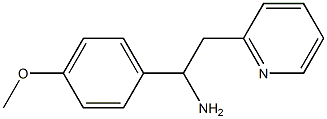 1-(4-methoxyphenyl)-2-(pyridin-2-yl)ethan-1-amine 구조식 이미지