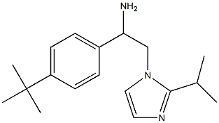 1-(4-tert-butylphenyl)-2-[2-(propan-2-yl)-1H-imidazol-1-yl]ethan-1-amine Structure