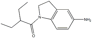 1-(5-amino-2,3-dihydro-1H-indol-1-yl)-2-ethylbutan-1-one Structure