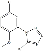 1-(5-chloro-2-methoxyphenyl)-1H-1,2,3,4-tetrazole-5-thiol Structure