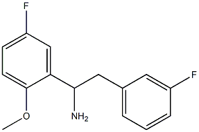 1-(5-fluoro-2-methoxyphenyl)-2-(3-fluorophenyl)ethan-1-amine Structure