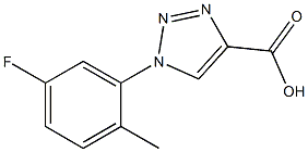 1-(5-fluoro-2-methylphenyl)-1H-1,2,3-triazole-4-carboxylic acid Structure