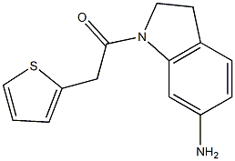 1-(6-amino-2,3-dihydro-1H-indol-1-yl)-2-(thiophen-2-yl)ethan-1-one Structure