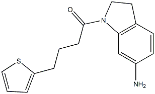 1-(6-amino-2,3-dihydro-1H-indol-1-yl)-4-(thiophen-2-yl)butan-1-one Structure